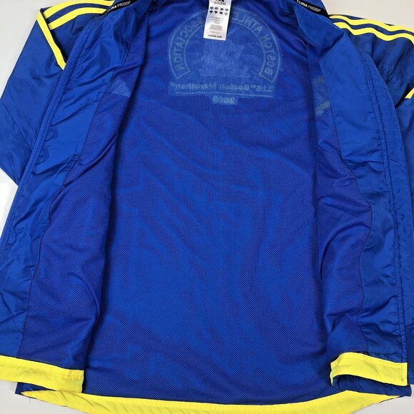 Adidas Womens Boston Marathon 2009 Blue Embroidiered Zip Jacket Size Medium - Picture 6 of 11
